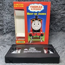 Thomas And Friends Best Of James VHS Tape Limited Edition Train No Toy Included