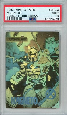 1992 Impel X-Men Series 1-Hologram #XH-4 Magneto PSA 9 | eBay