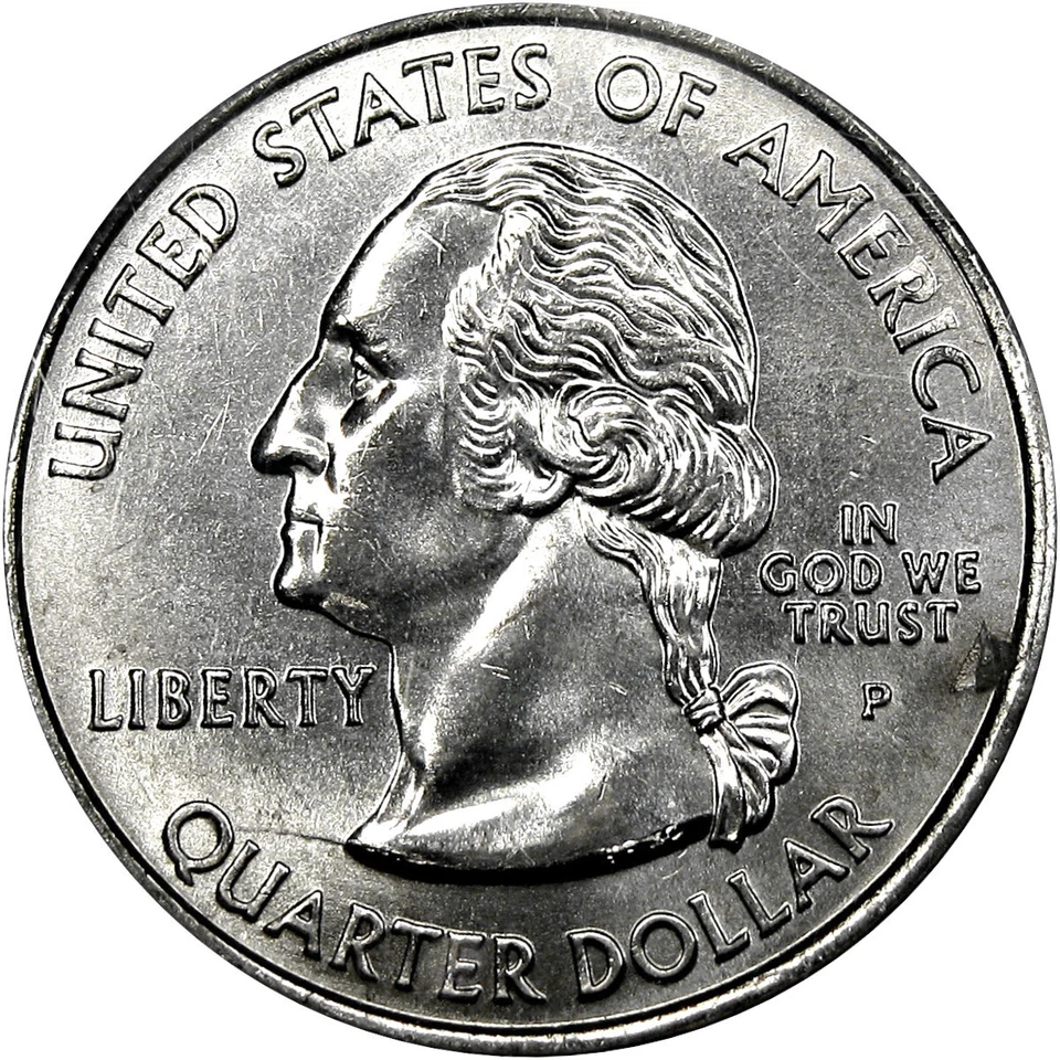 2005-P 25C NGC MS66 MINT ERROR WEST VIRGINIA ~ REVERSE DIE BREAK! - Image 3 of 4