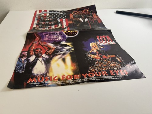 Vtg Rock-it Comix PROMO Poster 17 X 11 - Metallica Ozzy Osbourne Lita Ford 1993 - Picture 5 of 11