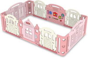 dwinguler large kid's castle playpen