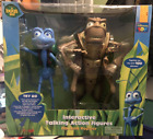 Vintage A Bug's Life Interactive Talking Action Figures Flik & Hopper New