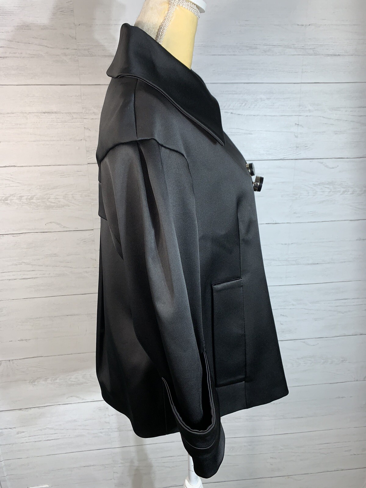 Zara Basic swing Jacket short length double breas… - image 7