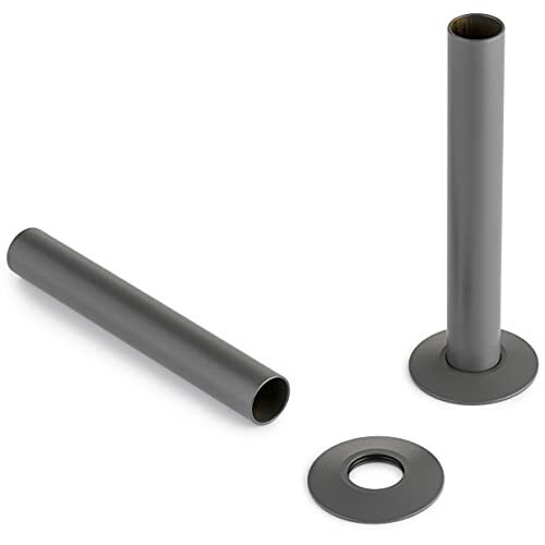 Sandy Beach Anthracite Grey Radiator Pipe Covers Sleeves & Collars - RRP £30 - 第 8/9 張圖片