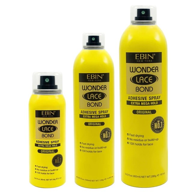 Ebin New York Wonder Lace Bond Wig Adhesive Spray Extra Mega Hold ORIGINAL Ebin New York Wonder Lace Bond Wig Adhesive Spray Extra Mega Hold ORIGINAL