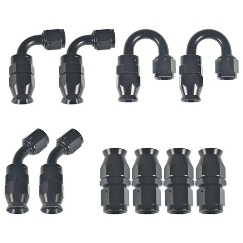 New Black 6AN Nylon E85 PTFE Fuel Line 20FT 10 Fittings Hose Kit E85 - Imagen 7 de 8