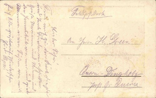 Cartolina posta militare WW1 cartolina militare LIEVIEN case distrutte strade lotto guerra mondiale - Foto 2 di 2