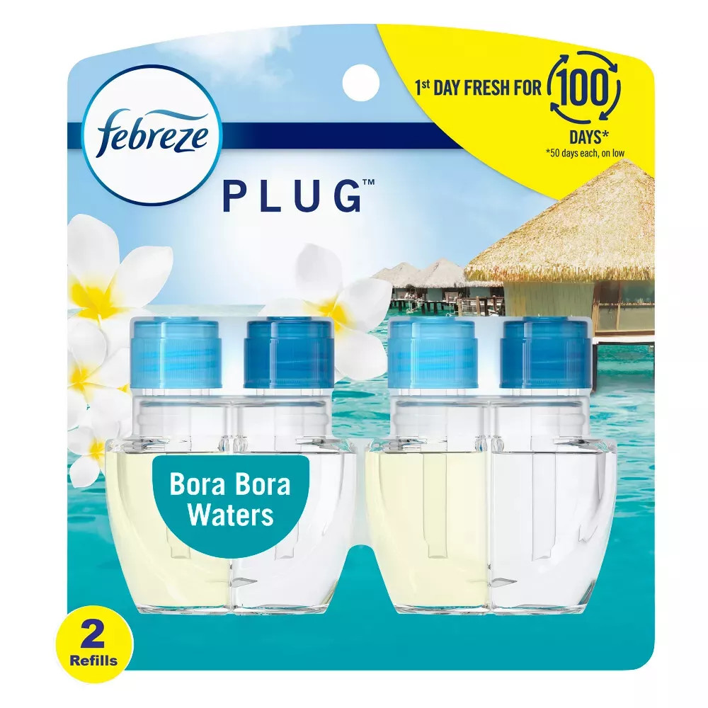 Освежитель воздуха Febreze для борьбы с неприятным запахом Fade Defy Plug Refill Bora Bora - 2pk