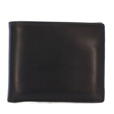 Ettinger ETTINGER Wallet Billfold Bifold Leather Logo Black /XZ  GY18 Men's