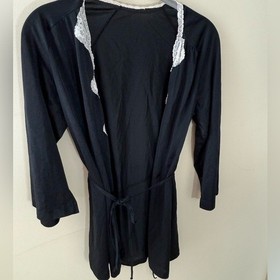 Vintage JC Penney lingerie topper mini robe union 80s made size small
