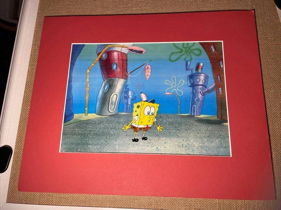 Spongebob Animation Cel Back￼ground Nickelodeon Cartoon Art Cartoon Network I6 - Image 2 of 3