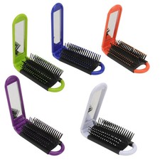 5 Pcs Folding Comb Portable Small Foldable Mirror and Massage with