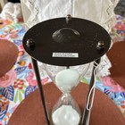 Vintage Large bronze Hourglass Sand Time Round Base 12" — photo 8