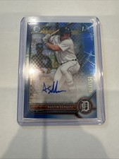 2022 Bowman Chrome Austin Schultz Blue Mojo Auto /150 1st Tigers 