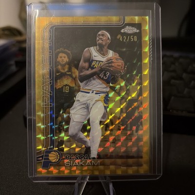 Topps Chrome 2025-26 Pascal Siakam Indiana Pacers #27 Serial Numbered 42/50