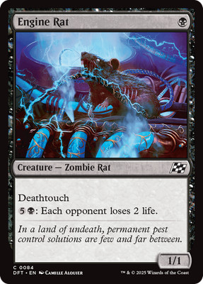 x4 Engine Rat DFT Aetherdrift MTG 84 COMMON M/NM 4x