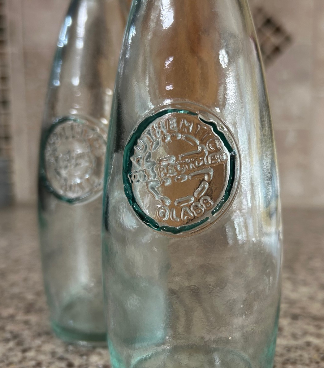 Vidrios~San Miguel~100% Recycled Glass~7” Bud Vases~Pair image 2