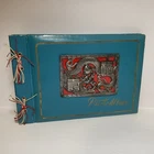 WWII Era Military Photo Album Asian Dragon Asia Teal / Gold WW2 Militaria Rare