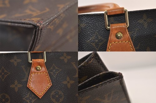 Authentic Louis Vuitton Monogram Sac Plat Hand Tote Bag M51140 LV 8152M - Picture 7 of 10