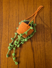 NWT Crochet String of Pearls Plant Car Hanging Crochet Plant
