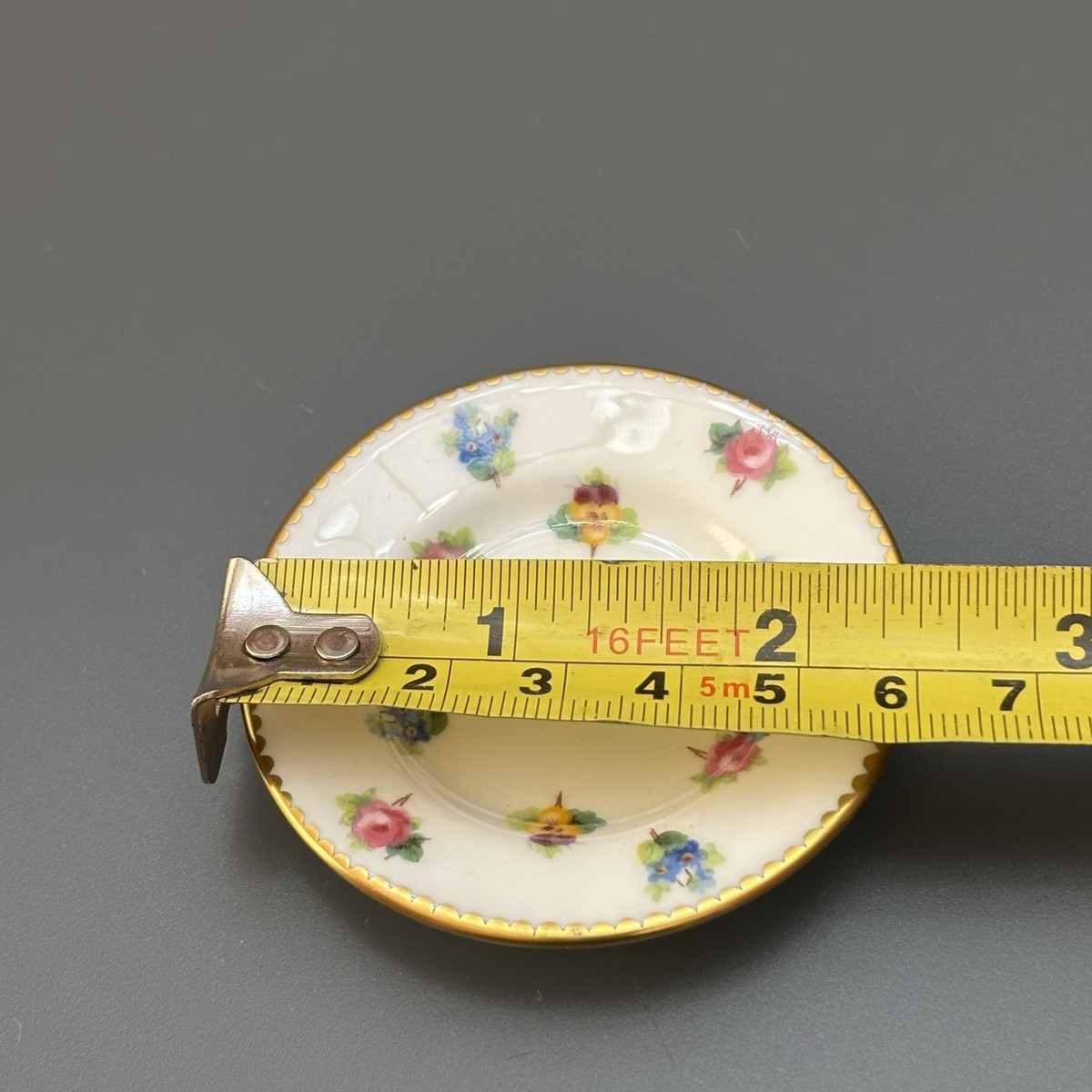 Minton Bone China MINIATURE Tea Set Rose, Pansy, & Forget-me-not