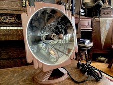 Antique Electric Copper Dish Heater Art Deco Industrial Skyscraper Design Bowl