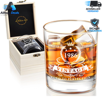 Whiskyglas 1986 In Holzbox Geschenke Zum 40. Geburtstag FüR MäNner Ehemann
