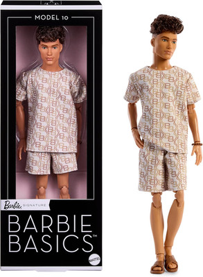 Barbie Basics Model Collector Ken Fashion Doll 10 with Brunette Hair in Shirt