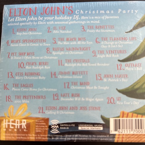 STARBUCKS ELTON JOHN CHRISTMAS PARTY MUSIC CD 21 TRACKS NEW/SEALED! FREE SHIP! - Picture 3 of 3