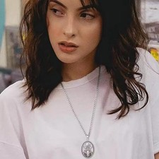 Witchy Necklace Jewelry For Women Girls Triple Moon Goddess Hecate Pendant