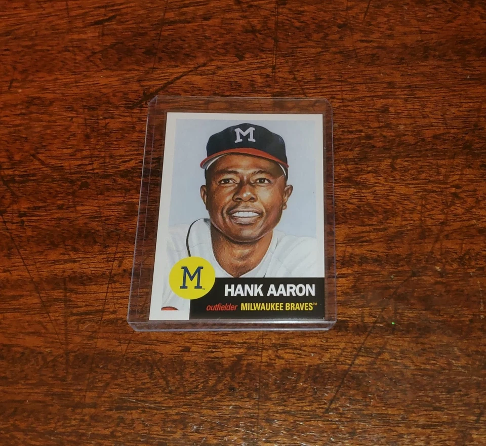 HANK AARON 2018 TOPPS LIVING SET #46 MILWAUKEE BRAVES / ATLANTA #HOF - Image 2 of 3