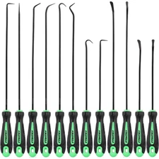 12Piece Pick and Hook Tools Set for Automotive Repair: Long and Mini Pick Tools 