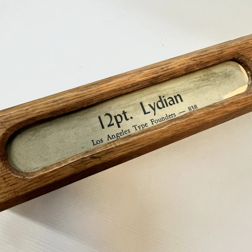 Vintage Wooden Letterpress Type Drawer Hamilton Carrom Co Printers Tray Display - Image 4 of 4