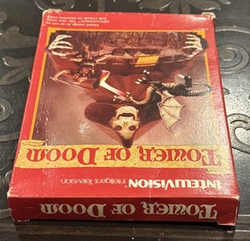 TOWER OF DOOM Mattel Intellivision RARE Game: COMPLETE w/ Manual Insert Cart Box