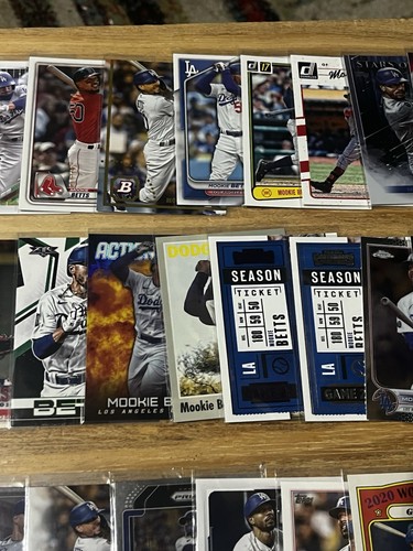 Mookie Betts 75 KARTEN LOT Topps Chrome Prizm Insert Red Sox / Dodgers + - Bild 4 von 13