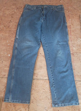 Dickies Men Carpenter Jeans Blue Denim Relaxed Fit Work Pants 38x34