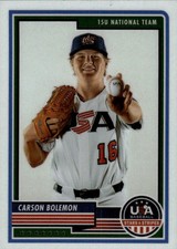 2023 Panini Stars & Stripes USA Baseball Carson Bolemon #22 17J