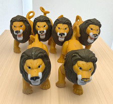 McDonald's Happy Meal Toy Lion Figures 1998 Poseable Disney Lot of 6 Vintage
