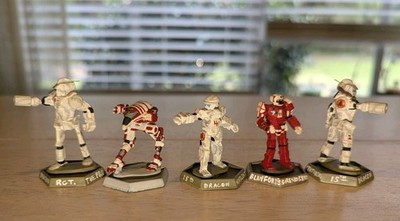 Battletech Painted Metal Miniatures Ral Partha Vintage 1986 Lot of 5