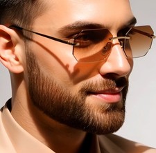 Retro Sunlasses Men Fashionable Small Glasses Metal Frame Protections Hip Hop