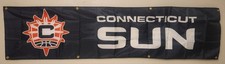 Connecticut Sun WNBA Huge 2x8 Foot Banner Flag With Metal Grommets
