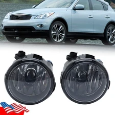 Front Bumper Fog Light Lamp PAIR For Infiniti EX35 FX45 FX50 Versa Quest Murano