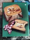 Lot Of 5 Toll Painting, Freehanding Books Christmas, Bowling Pins, Sugar Molds — photo 3