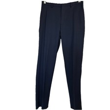 Lauren Ralph Lauren Boys Navy Blue Flat Front Dress Suit Pants Size 16R / 28 W
