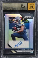 2018 PANINI PRIZM ROOKIE AUTO PRIZMS #10 RASHAAD PENNY BGS 9.5 AUTO 10