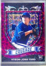 2021 Chronicles Hyeon-Jong Yang RC #10 Rangers Crusade Purple Velocity