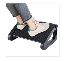 Six Heights Adjustable Foot Rest Under Desk Ergonomic Stool Massage Roller