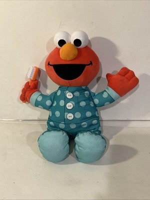 Sesame Street Brushy Brush Elmo Plush 12 Inch Works 5040