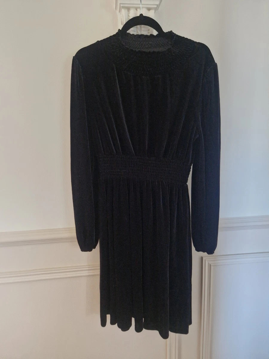 long sleeve christmas dress women nearby FAVIPT Women Christmas Dresses Winter Retro Furry Wrap V Neck Long Sleeve  Rockabilly Tea Party Dresses Swing Cocktail Dress 2025 Navy,M