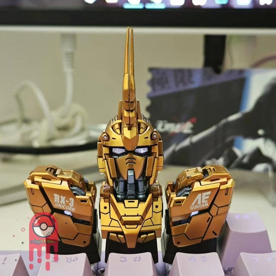 Gundam 03 Unicorn Phenex Mechanical Keyboard with Triple Keycaps - Image 3 of 4